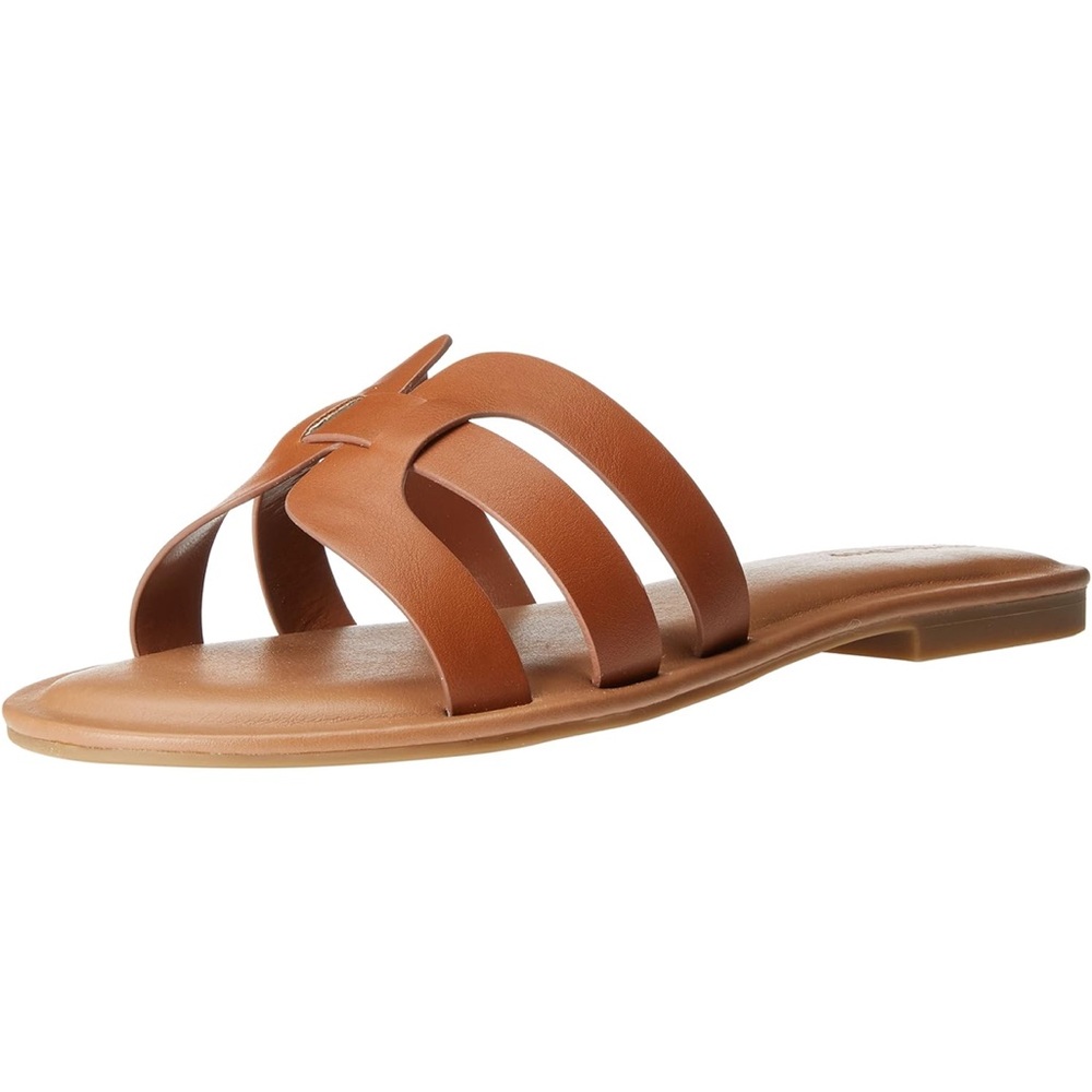 NWOT Monika H-Band Brown Slides